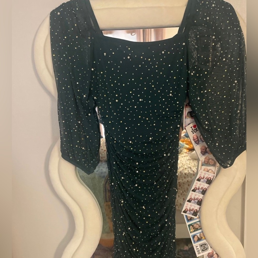 Green homecoming dress